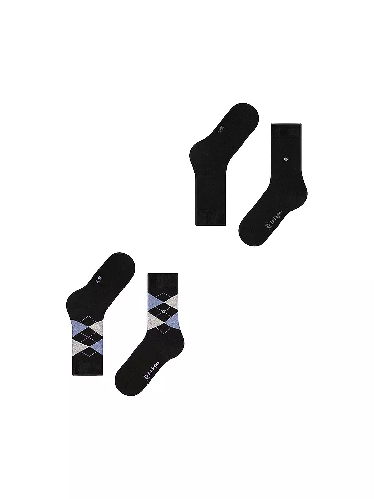 BURLINGTON | Damen Socken EVERYDAY 2-er Pkg 36-41 black | beige