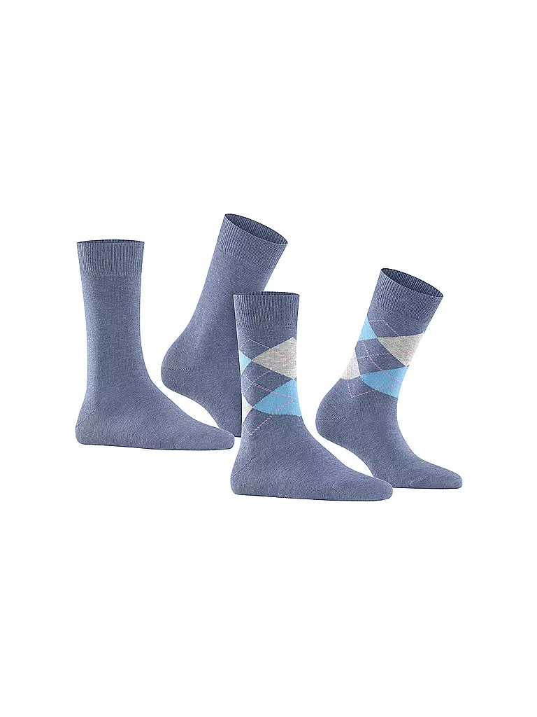 BURLINGTON | Damen Socken EVERYDAY 2-er Pkg 36-41 light denim | grau