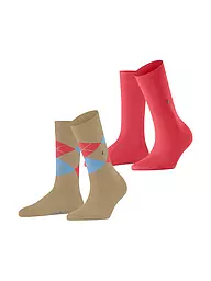 BURLINGTON | Damen Socken EVERYDAY 2-er Pkg 36-41 light grey | beige