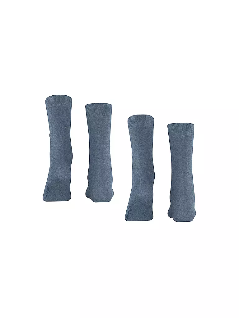 BURLINGTON | Damen Socken EVERYDAY 2-er Pkg. 36-41 light denim | schwarz