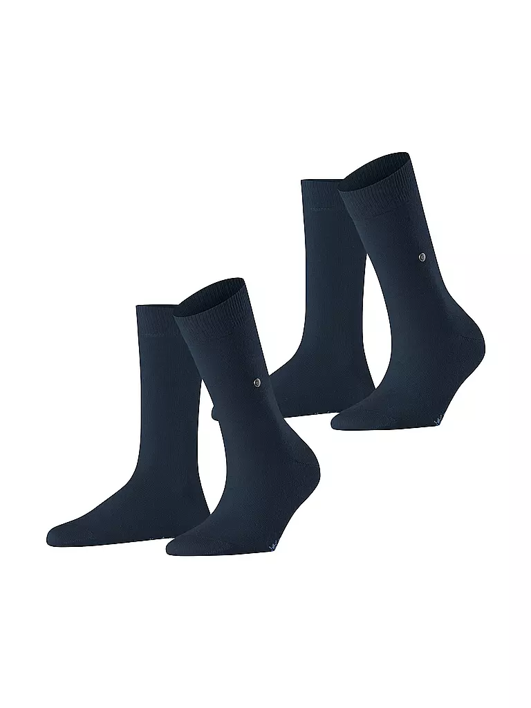 BURLINGTON | Damen Socken EVERYDAY 2-er Pkg. 36-41 marine | blau