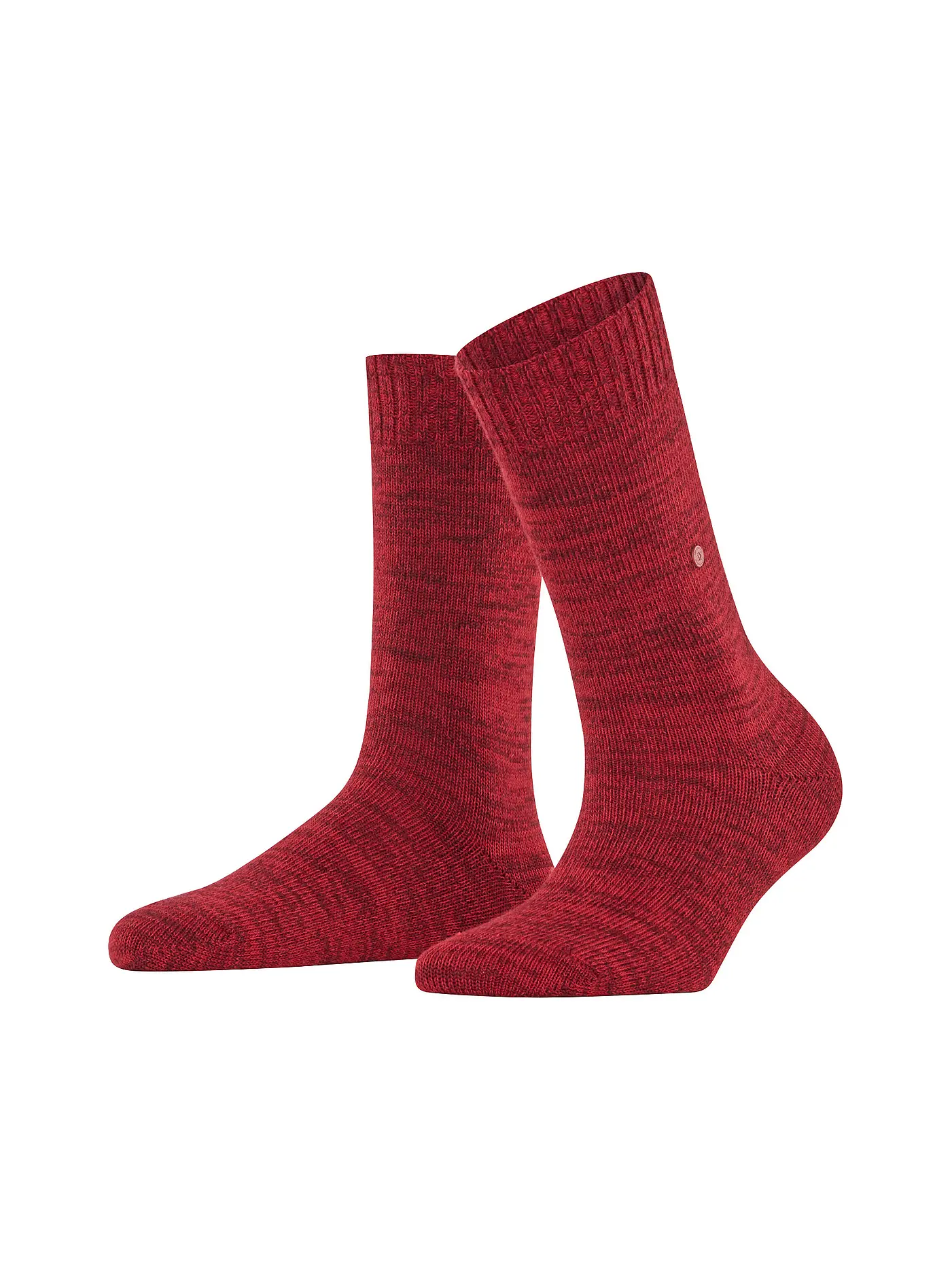 BURLINGTON | Damen Socken KNITTINGHAM 36-41 camel | dunkelrot