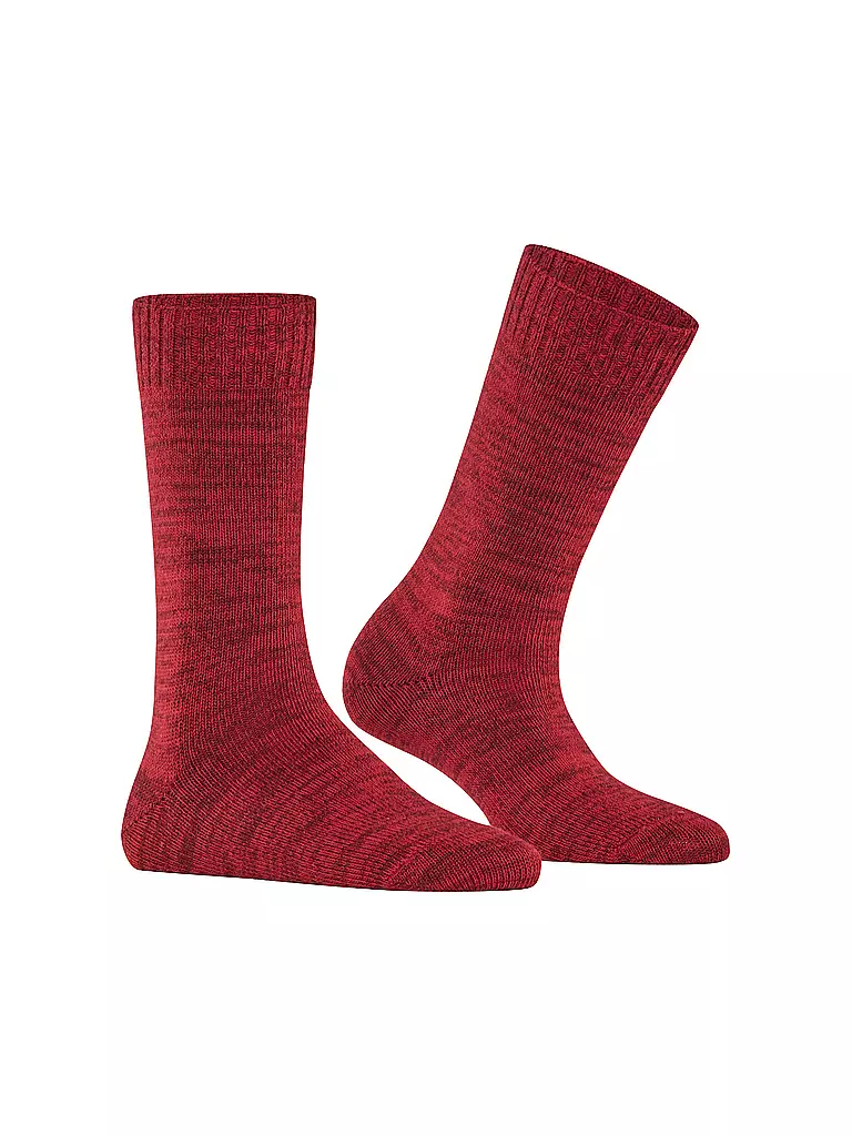 BURLINGTON | Damen Socken KNITTINGHAM 36-41 claret | dunkelrot