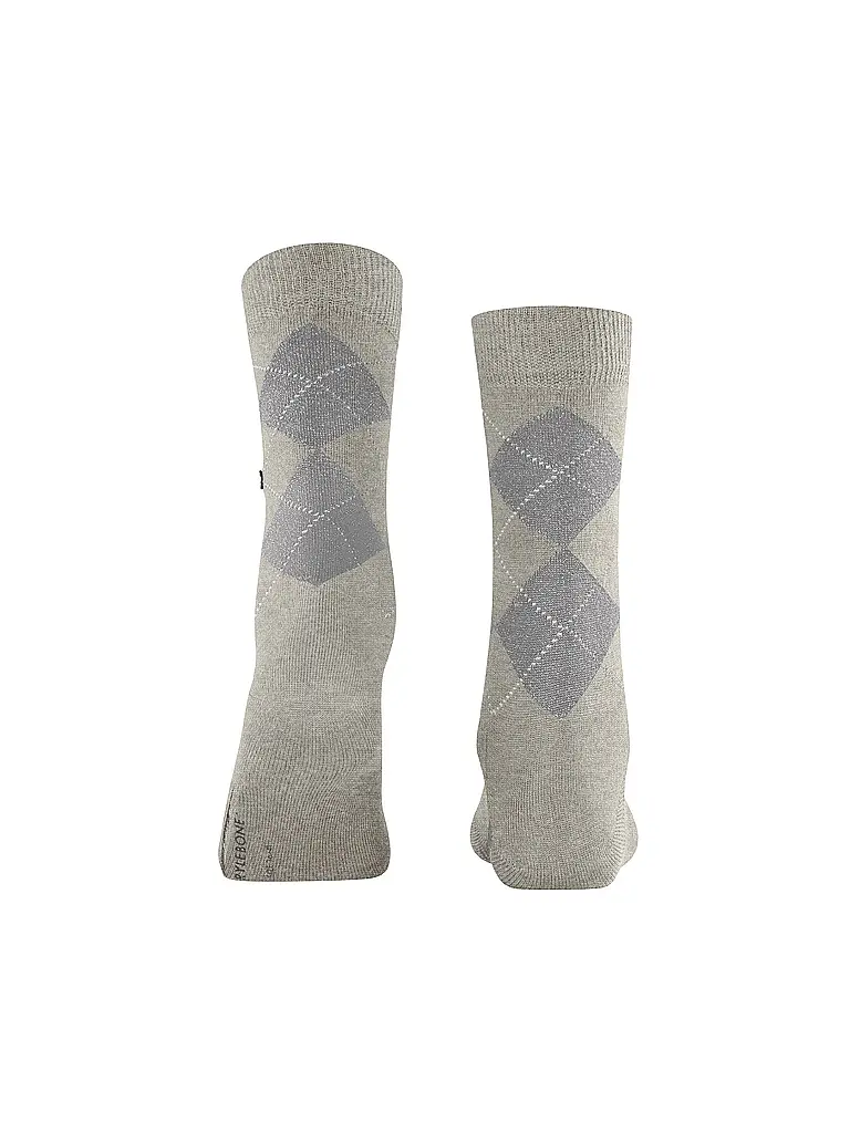 BURLINGTON | Damen Socken LUREX MARYLEBONE 36-41 light grey | hellgrau