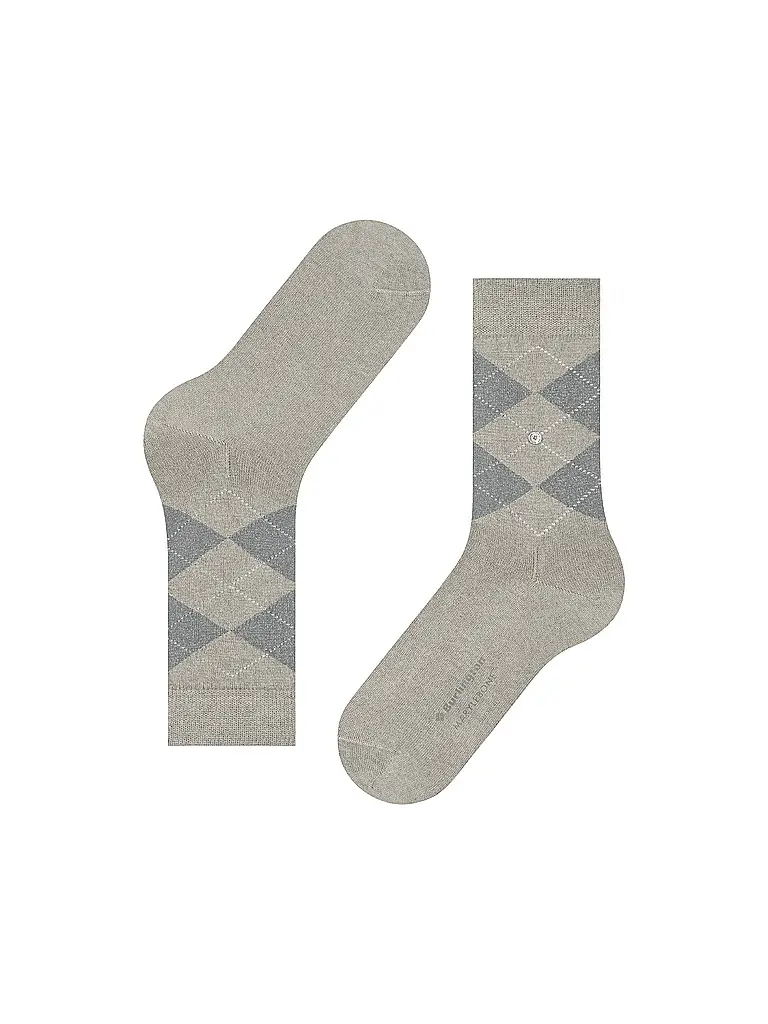 BURLINGTON | Damen Socken LUREX MARYLEBONE 36-41 light grey | hellgrau