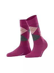 BURLINGTON | Damen Socken MARYLEBONE 36-41 dark brown | pink