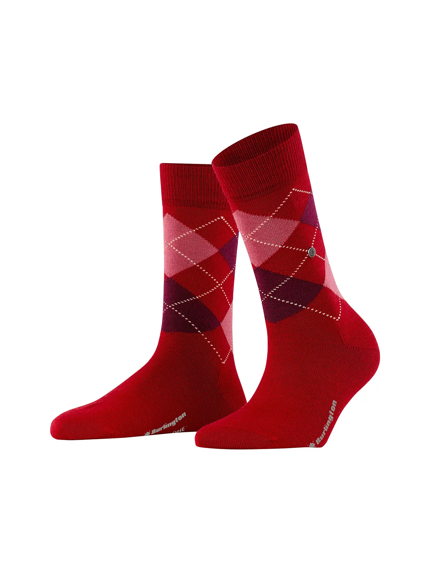 BURLINGTON | Damen Socken MARYLEBONE 36-41 dark grey | rot