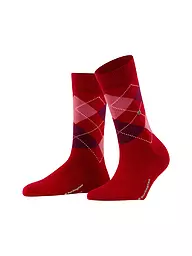 BURLINGTON | Damen Socken MARYLEBONE 36-41 dark brown | rot