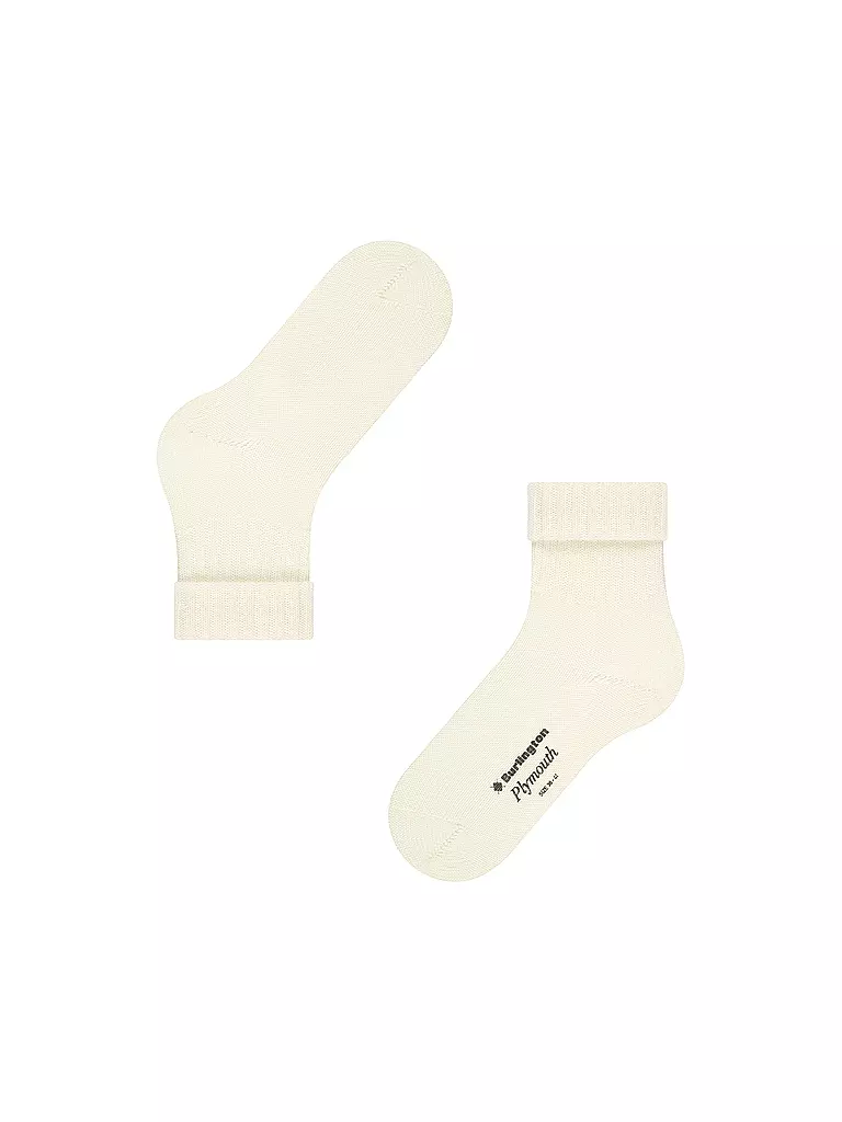 BURLINGTON | Damen Socken PLYMOUTH 36-41 woolwhite | schwarz