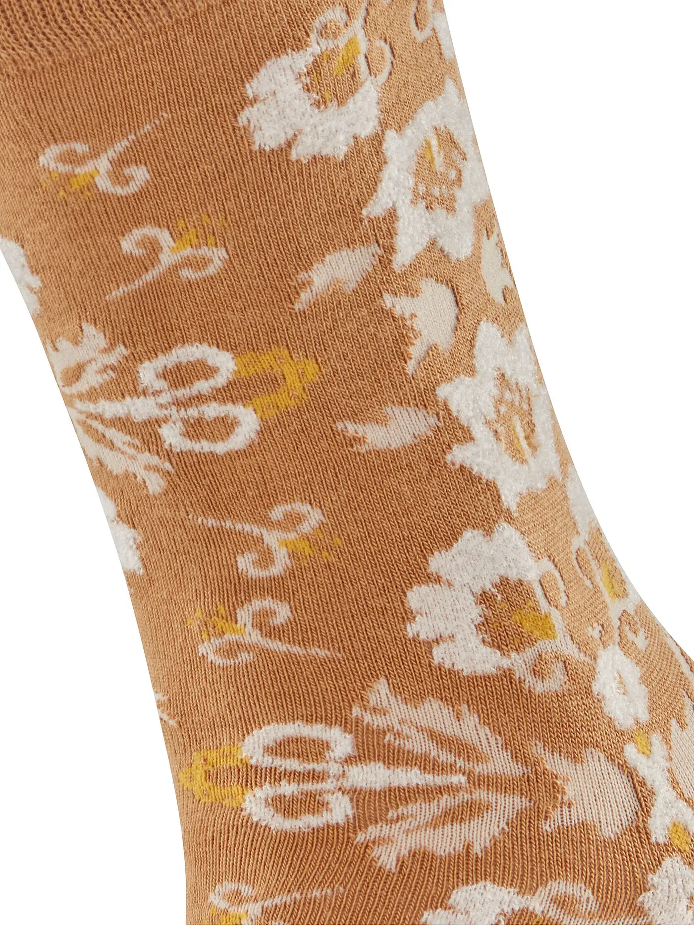 BURLINGTON | Damen Socken VELVET BLOOMS 36-41 brown sugar | braun
