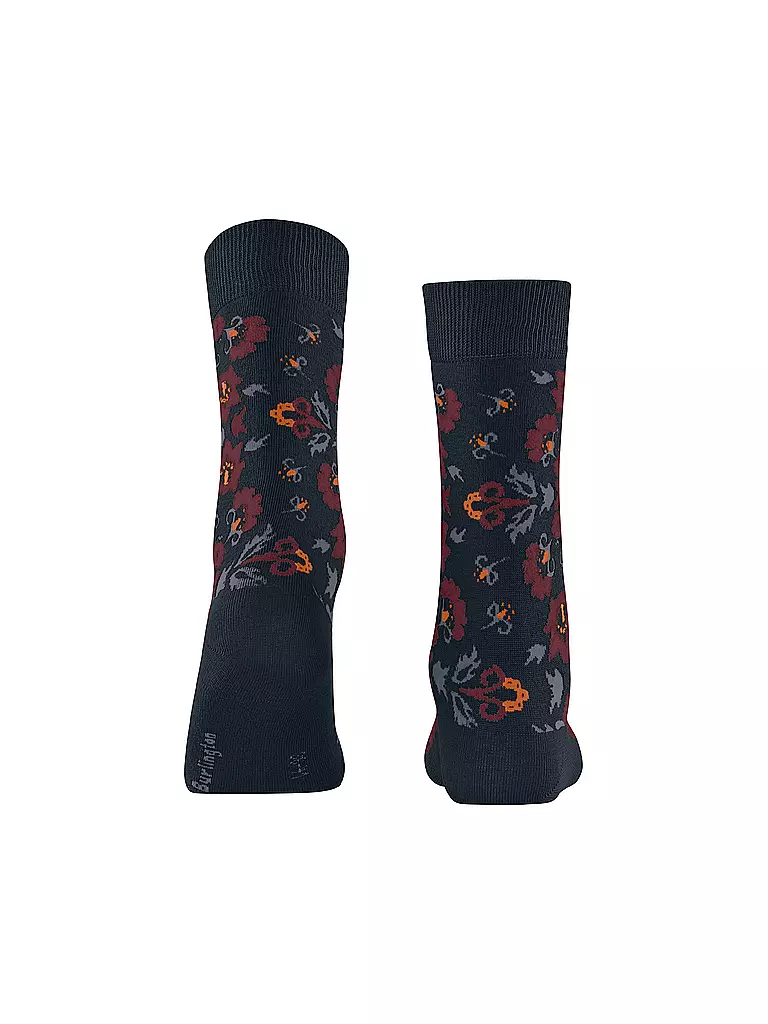 BURLINGTON | Damen Socken VELVET BLOOMS 36-41 marine | dunkelblau