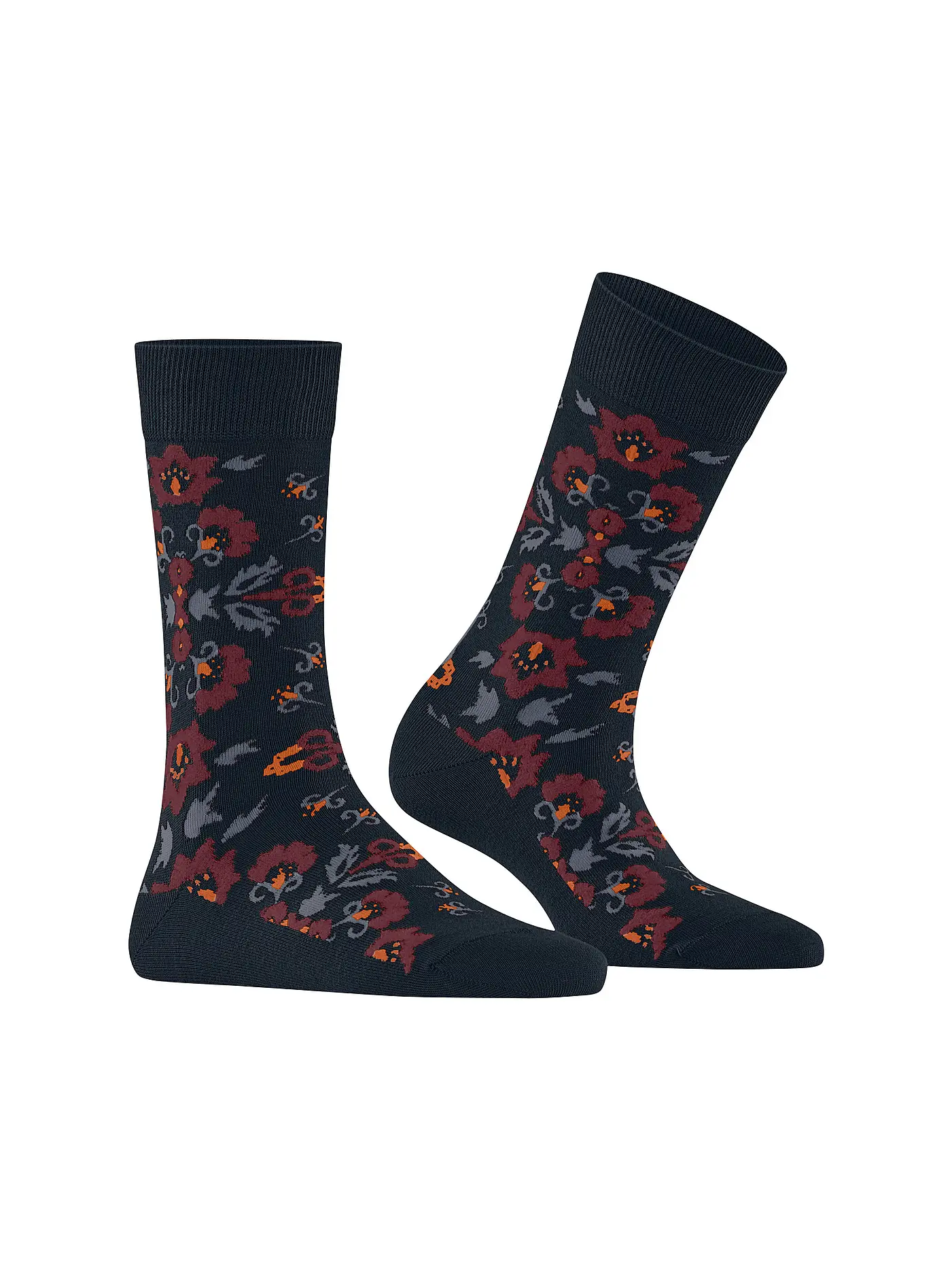 BURLINGTON | Damen Socken VELVET BLOOMS 36-41 marine | dunkelblau