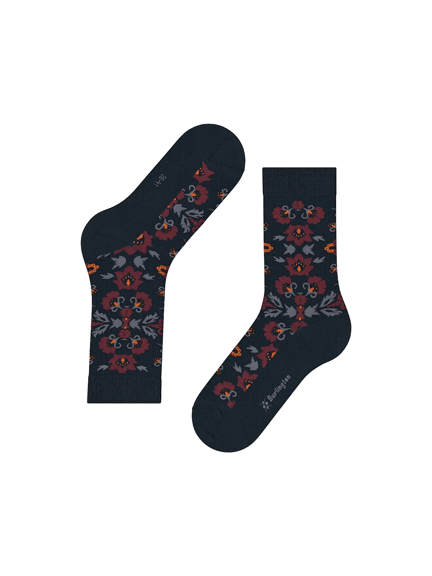 BURLINGTON | Damen Socken VELVET BLOOMS 36-41 marine | dunkelblau