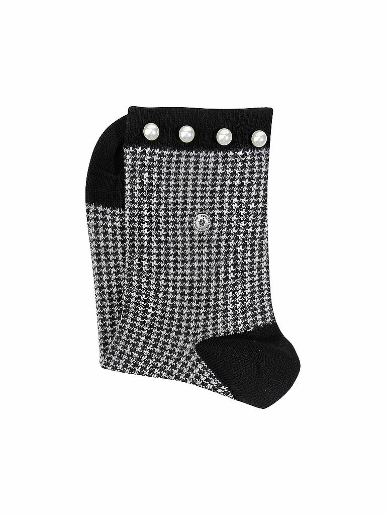 BURLINGTON | Damensocken Pepita Pearl 36-41 Black  | schwarz