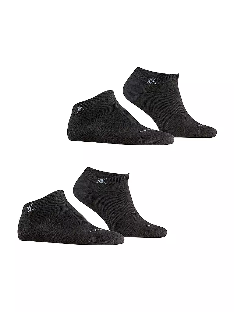 BURLINGTON | Herren Sneaker Socken EVERYDAY 2-er Pkg. 40-46 black | olive