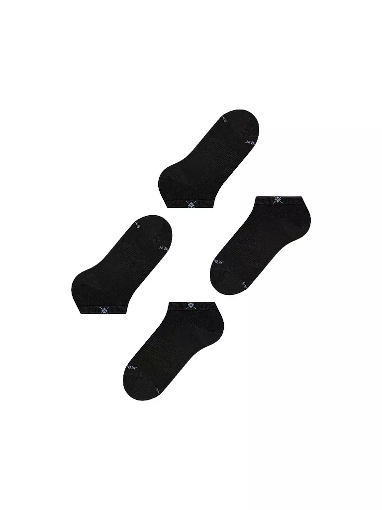 BURLINGTON | Herren Sneaker Socken EVERYDAY 2-er Pkg. 40-46 black | olive