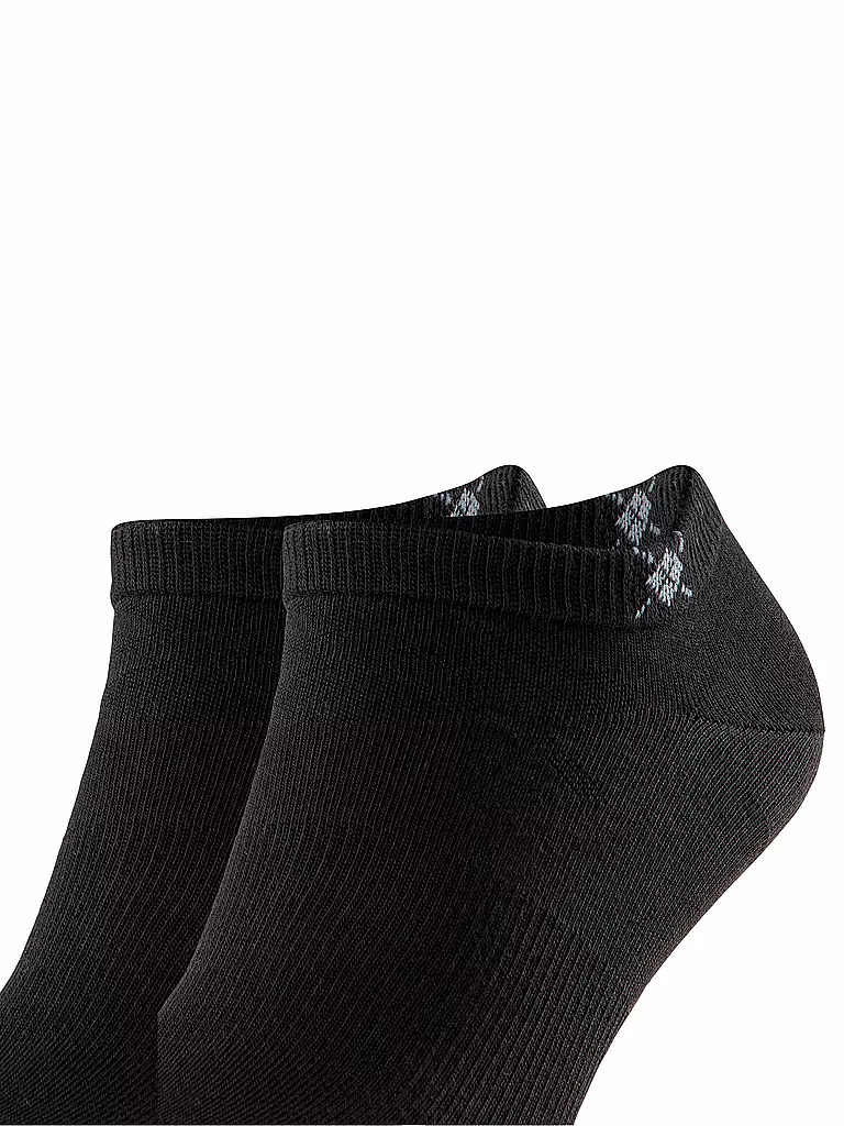 BURLINGTON | Herren Sneaker Socken EVERYDAY 2-er Pkg. 40-46 black | grau