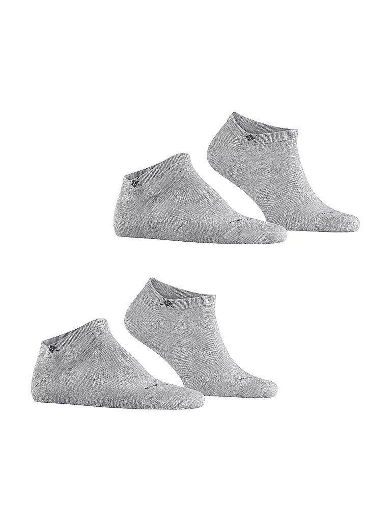 BURLINGTON | Herren Sneaker Socken EVERYDAY 2-er Pkg. 40-46 light grey | grau