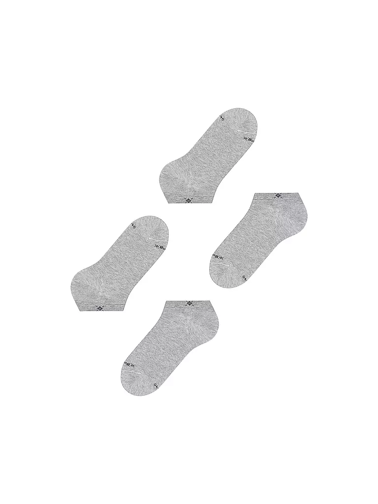 BURLINGTON | Herren Sneaker Socken EVERYDAY 2-er Pkg. 40-46 light grey | grau