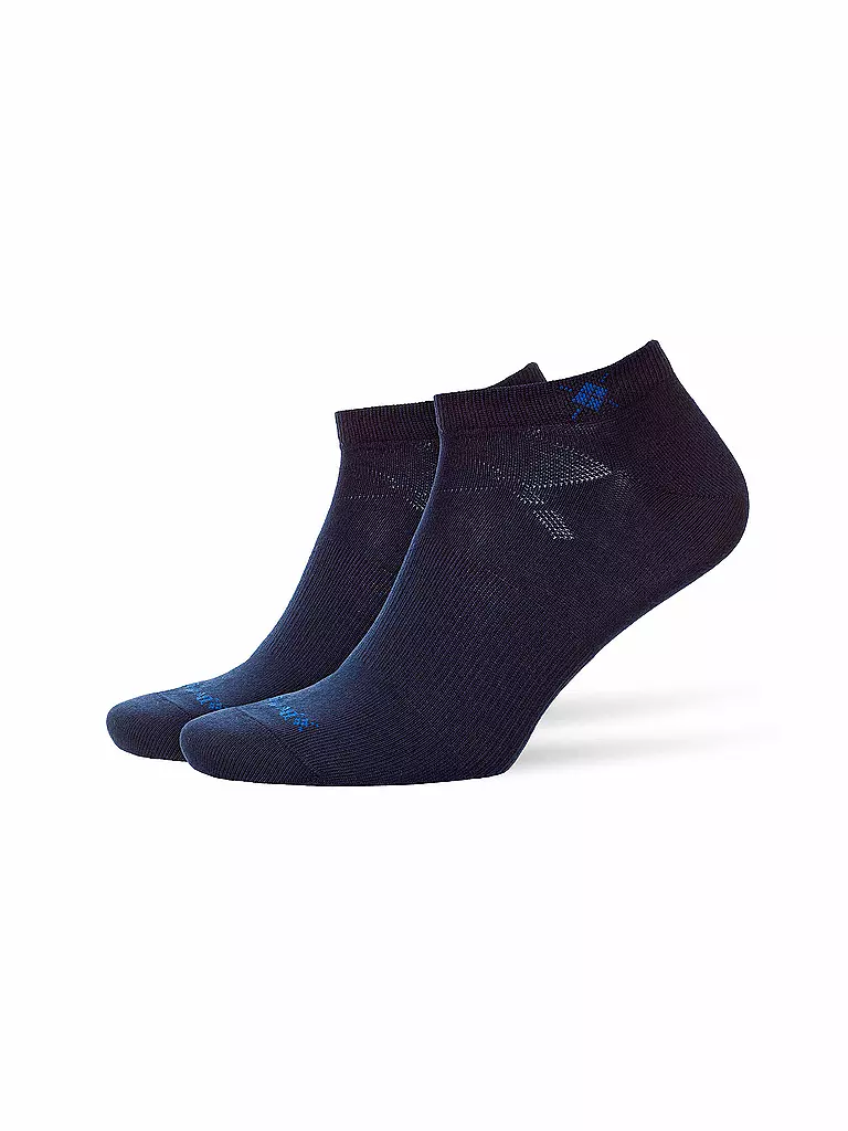 BURLINGTON | Herren Sneaker Socken EVERYDAY 2-er Pkg. 40-46 marine | blau