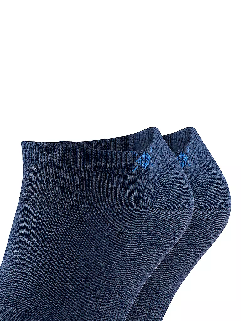 BURLINGTON | Herren Sneaker Socken EVERYDAY 2-er Pkg. 40-46 marine | blau