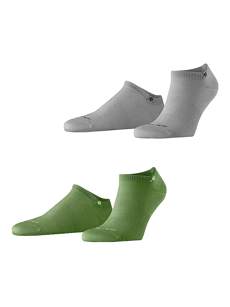 BURLINGTON | Herren Sneaker Socken EVERYDAY 2-er Pkg. 40-46 palm tree | olive