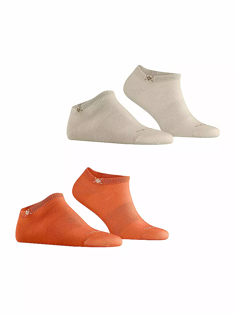 BURLINGTON | Herren Sneaker Socken EVERYDAY 2-er Pkg. 40-46 pumpkin | olive