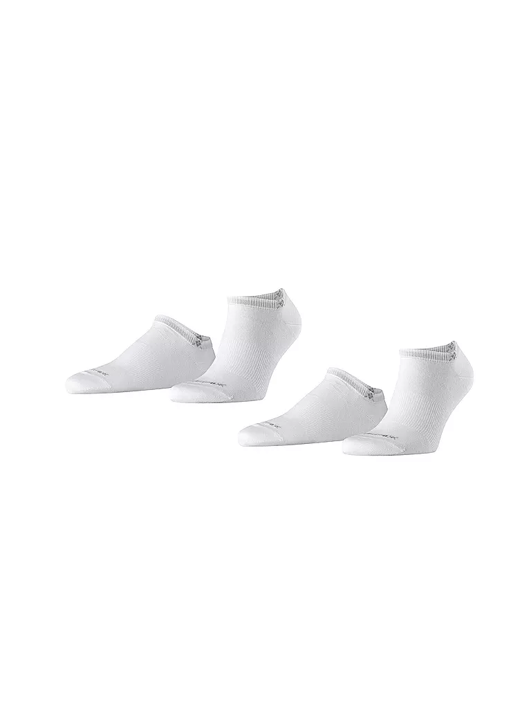 BURLINGTON | Herren Sneaker Socken EVERYDAY 2-er Pkg. 40-46 white | weiss