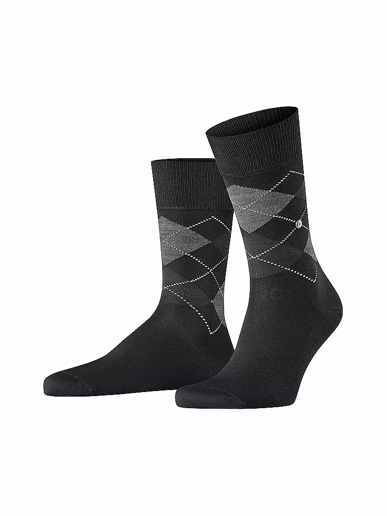 BURLINGTON | Herren Socken 40-46 MANCHESTER black | schwarz