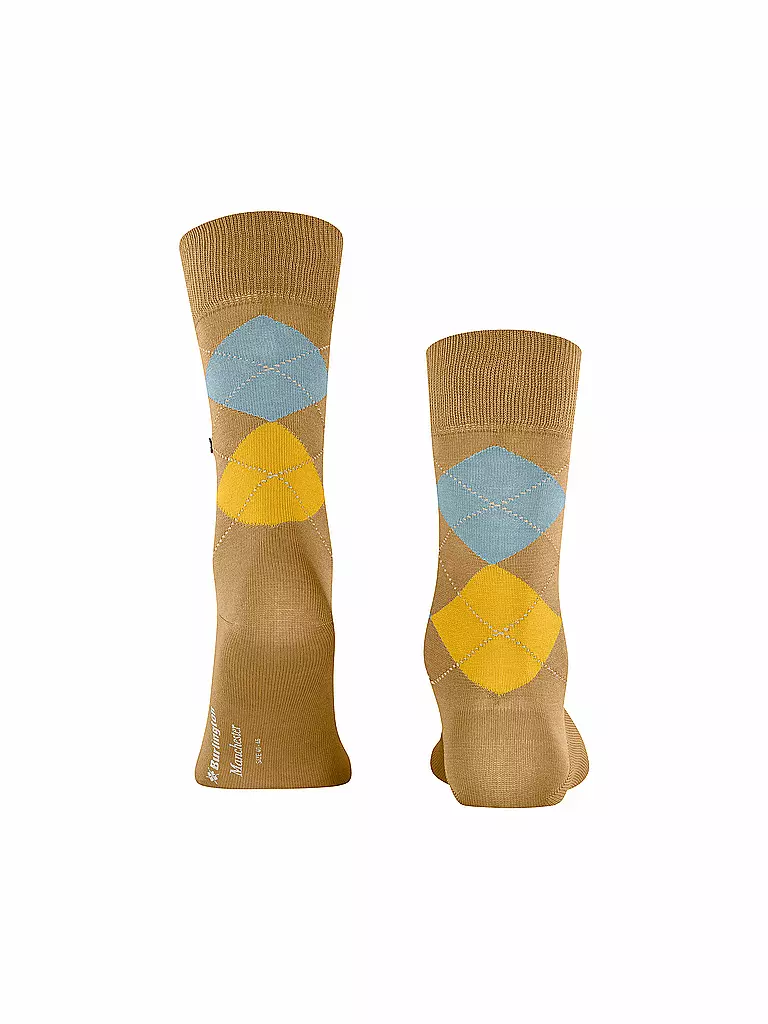 BURLINGTON | Herren Socken 40-46 MANCHESTER mustard | hellgrau