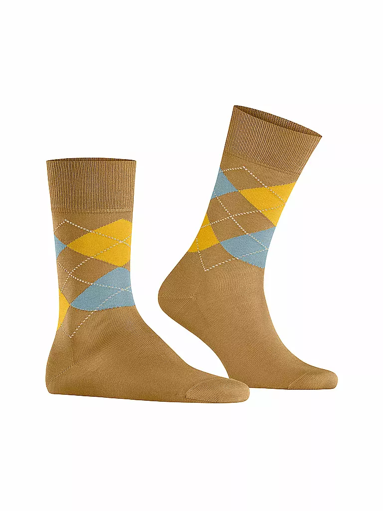 BURLINGTON | Herren Socken 40-46 MANCHESTER mustard | hellgrau