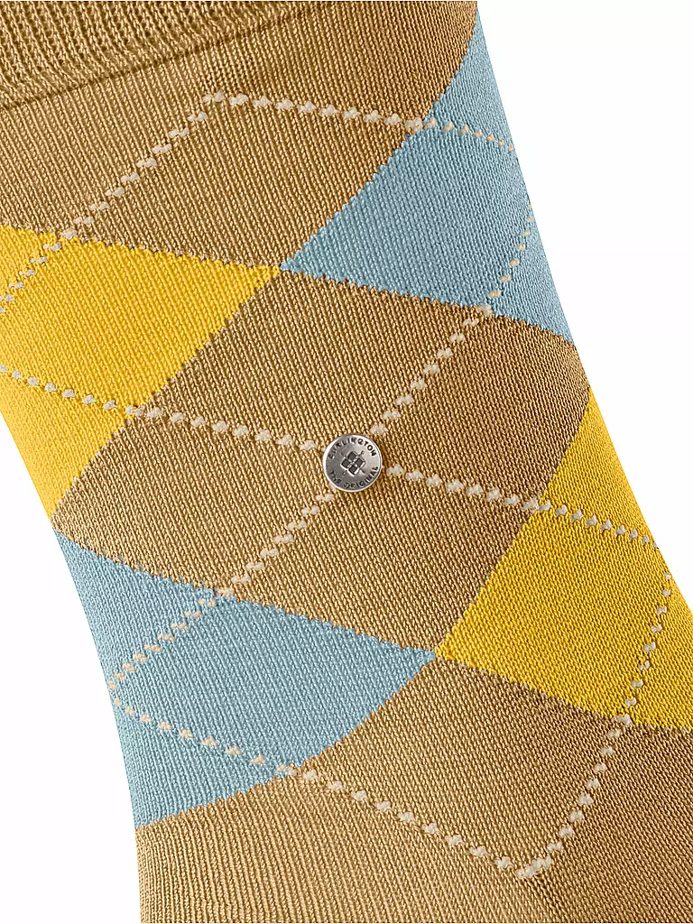 BURLINGTON | Herren Socken 40-46 MANCHESTER mustard | hellgrau
