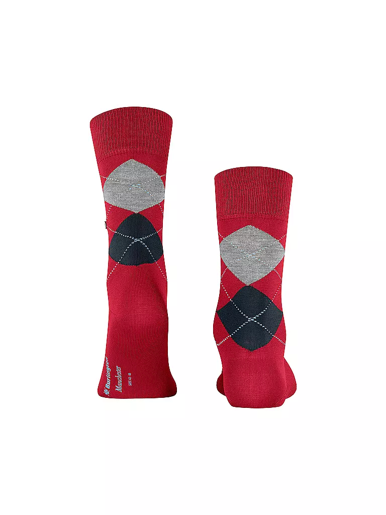 BURLINGTON | Herren Socken 40-46 MANCHESTER passion | rot