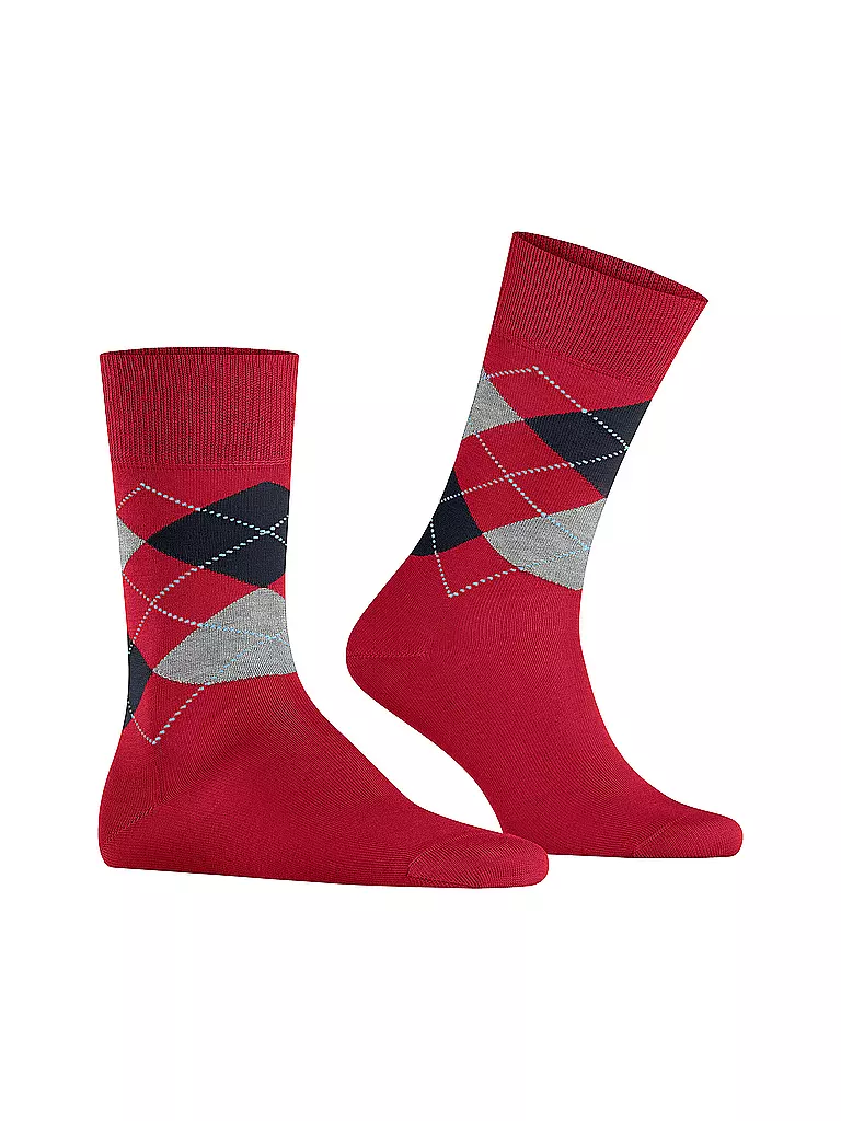 BURLINGTON | Herren Socken 40-46 MANCHESTER passion | rot