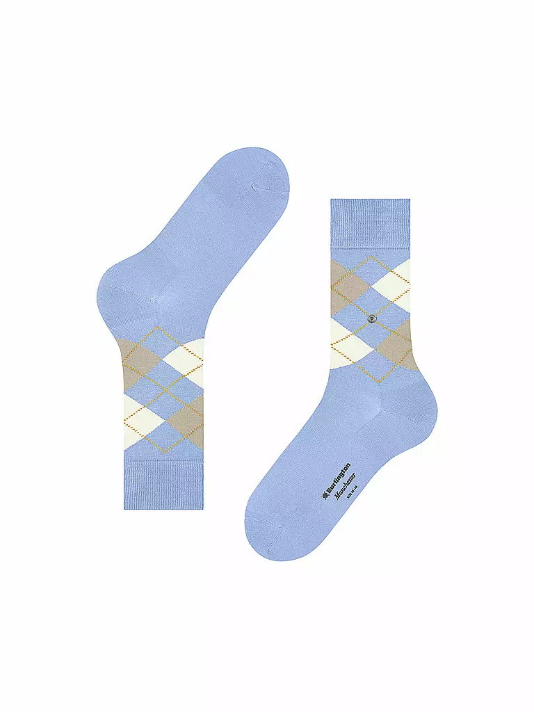 BURLINGTON | Herren Socken 40-46 MANCHESTER sky blue | blau