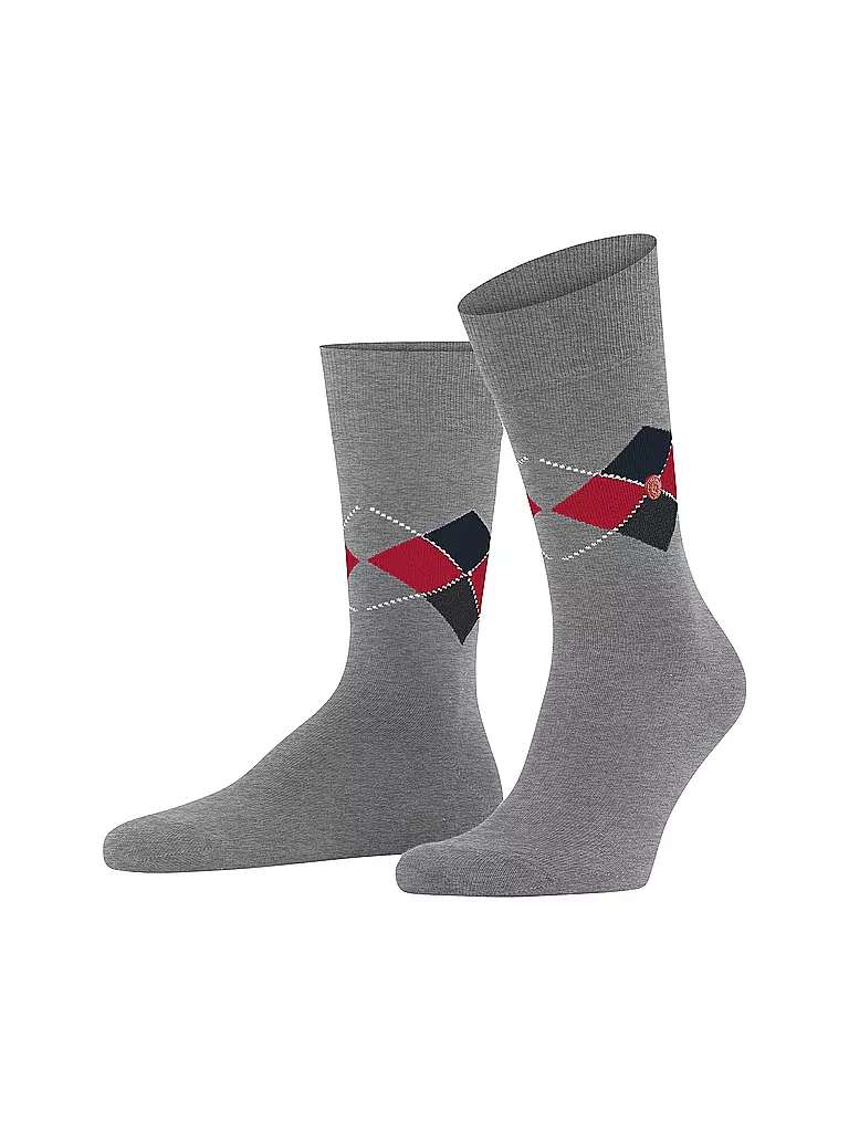 BURLINGTON | Herren Socken 40-46 MULTI KING  light grey melange | hellgrau