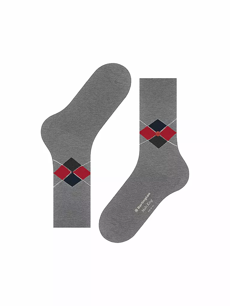 BURLINGTON | Herren Socken 40-46 MULTI KING  light grey melange | hellgrau