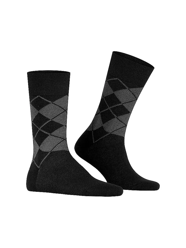 BURLINGTON | Herren Socken BOLTON 40-46 black | schwarz