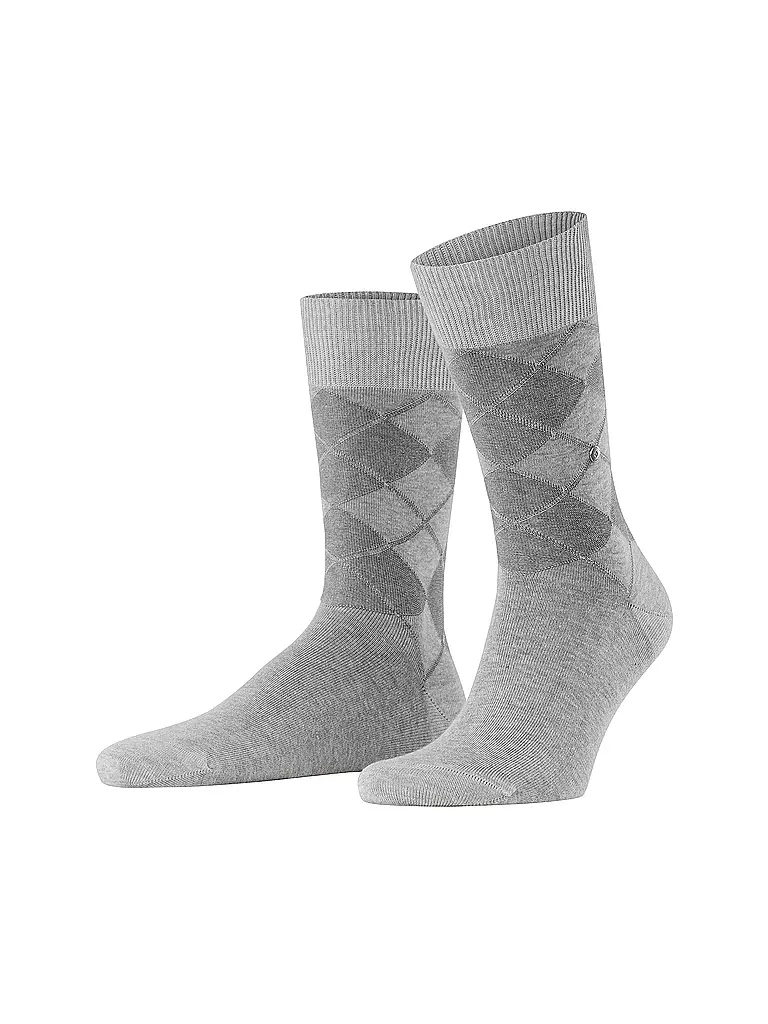 BURLINGTON | Herren Socken BOLTON 40-46 light grey | grau