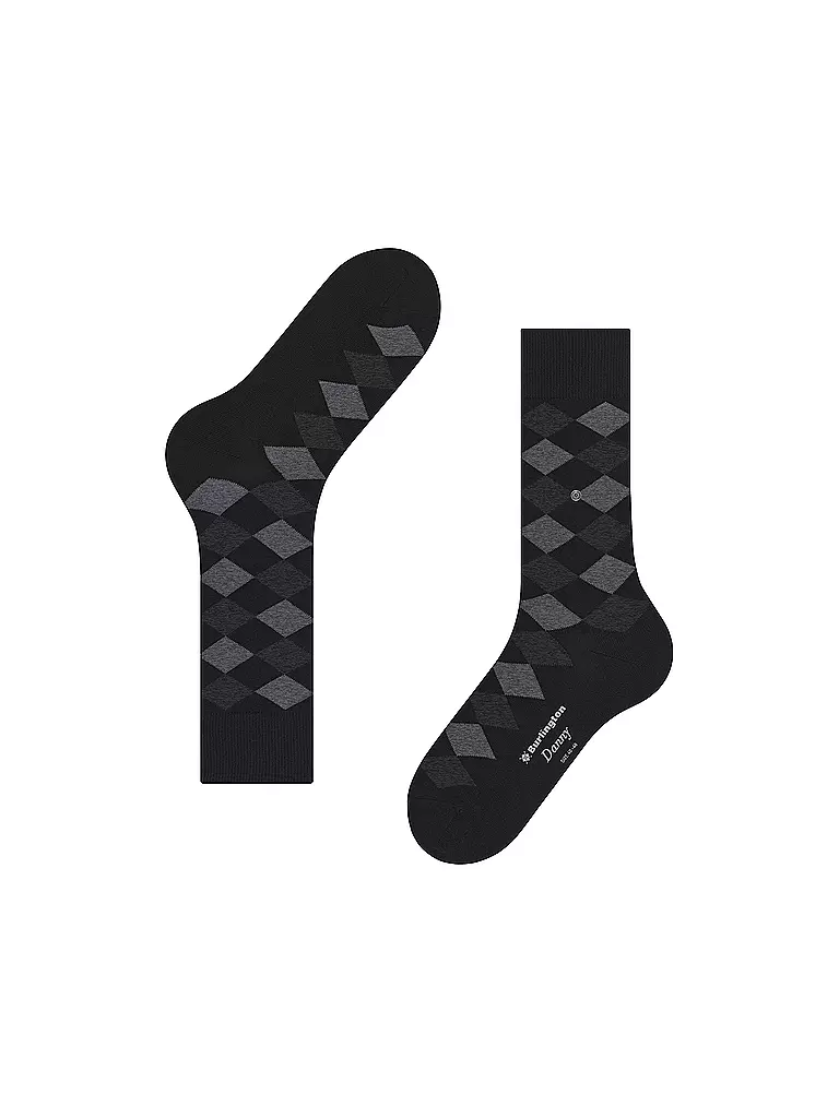 BURLINGTON | Herren Socken DANNY 40-46 black | schwarz