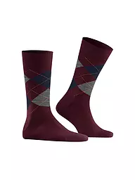 BURLINGTON | Herren Socken EDINBURGH 40-46 sage | dunkelrot