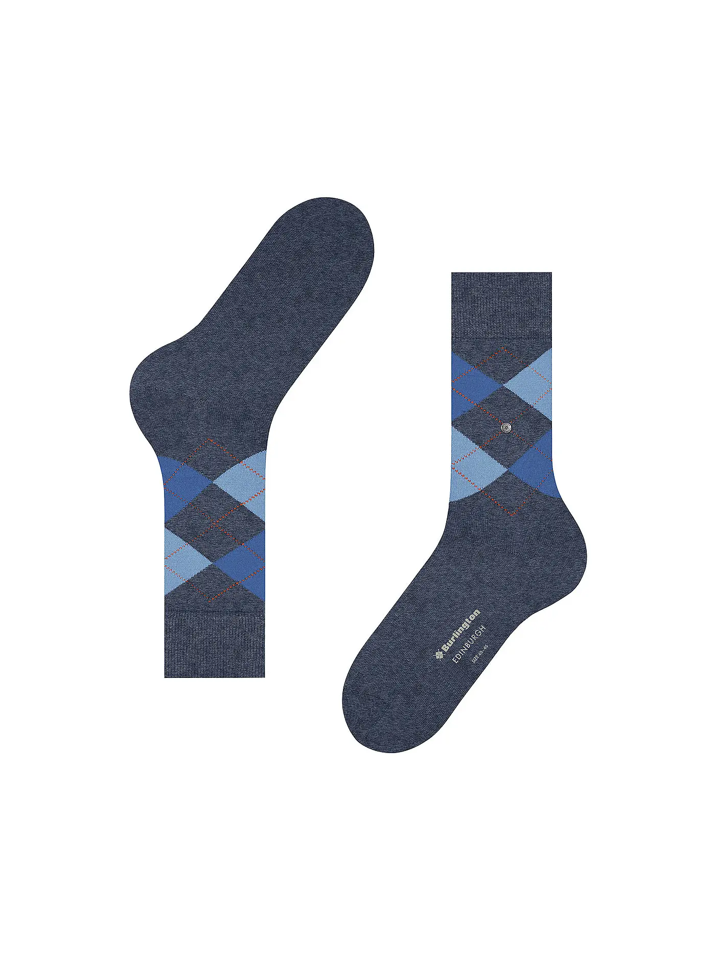 BURLINGTON | Herren Socken EDINBURGH 40-46 dark blue mel | blau