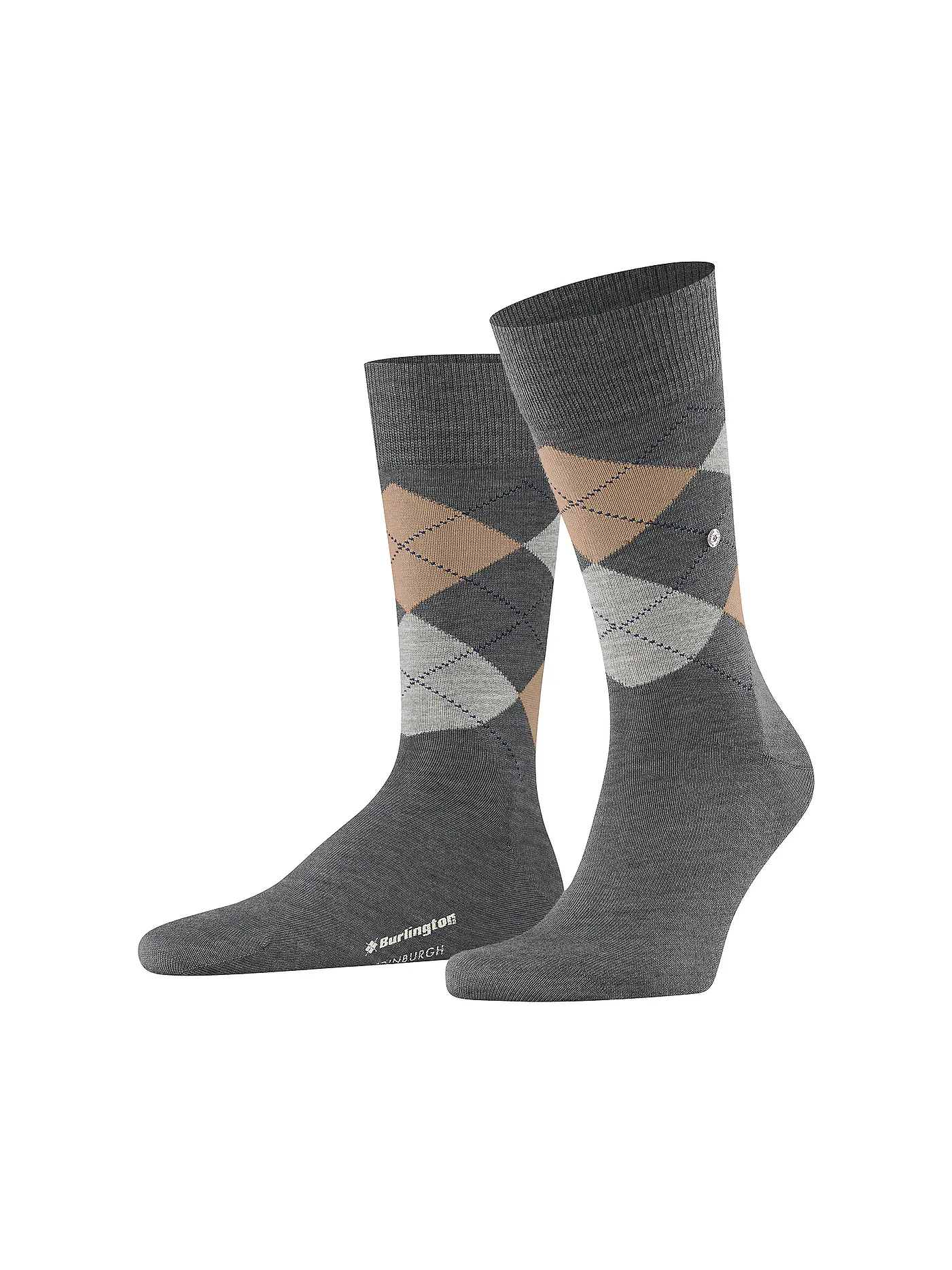 BURLINGTON | Herren Socken EDINBURGH 40-46 dark blue mel | grau