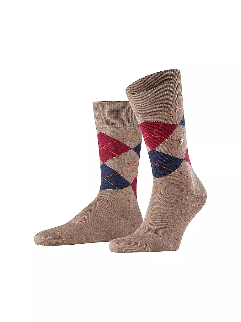 BURLINGTON | Herren Socken EDINBURGH 40-46 pebble | hellbraun
