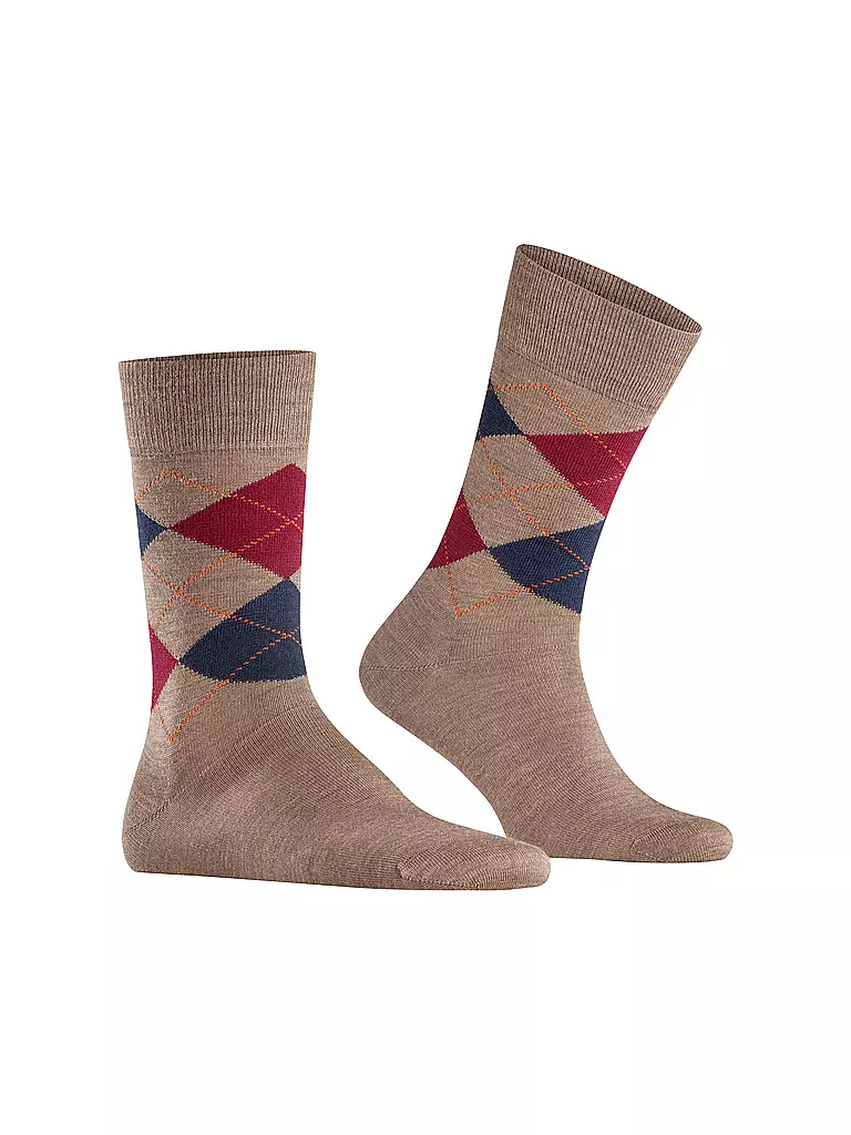 BURLINGTON | Herren Socken EDINBURGH 40-46 pebble | hellbraun