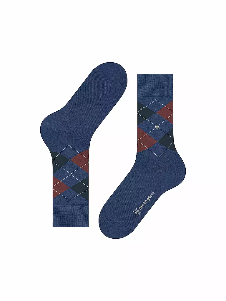 BURLINGTON | Herren Socken EDINBURGH 40-46 saphire | hellbraun