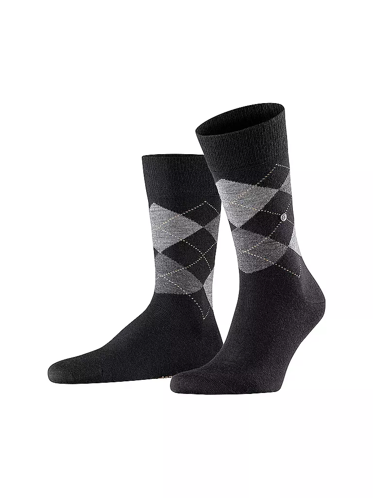 BURLINGTON | Herren Socken EDINBURGH 40-46 schwarz | schwarz