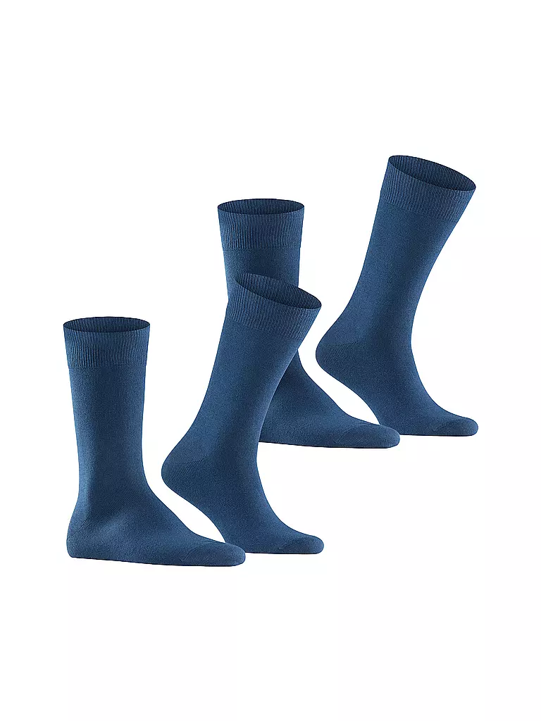 BURLINGTON | Herren Socken EVERYDAY 2-er Pkg. 40-46 dk. marine | schwarz
