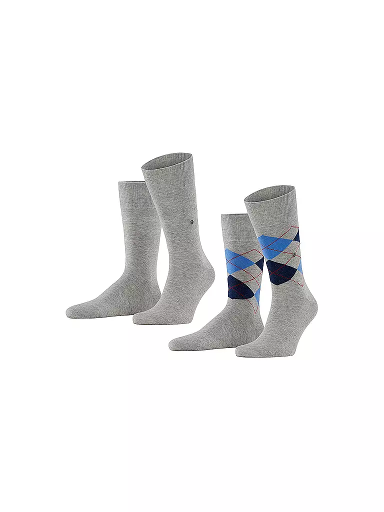 BURLINGTON | Herren Socken EVERYDAY 2-er Pkg. 40-46 light grey | grau