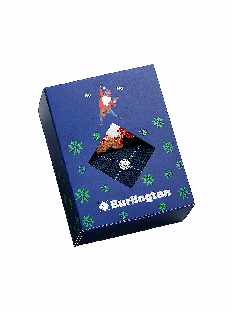 BURLINGTON | Herren Socken Geschenkbox X-Mas 2er Pkg 40-46 | blau